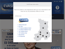Tablet Screenshot of evasionfm.com